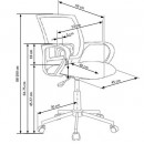Кресло компьютерное HALMAR IBIS PARIS разноцветный/хром